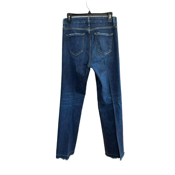 Flying Monkey Darker and Darker - High Rise Flare Jeans with Insert Panel Size 2 - Picture 5 of 9